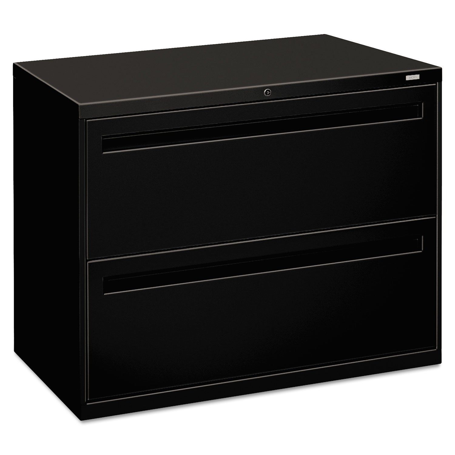 Brigade 700 Series Lateral File, 2 Legal/Letter-Size File Drawers, Black, 36" x 18" x 28 - 