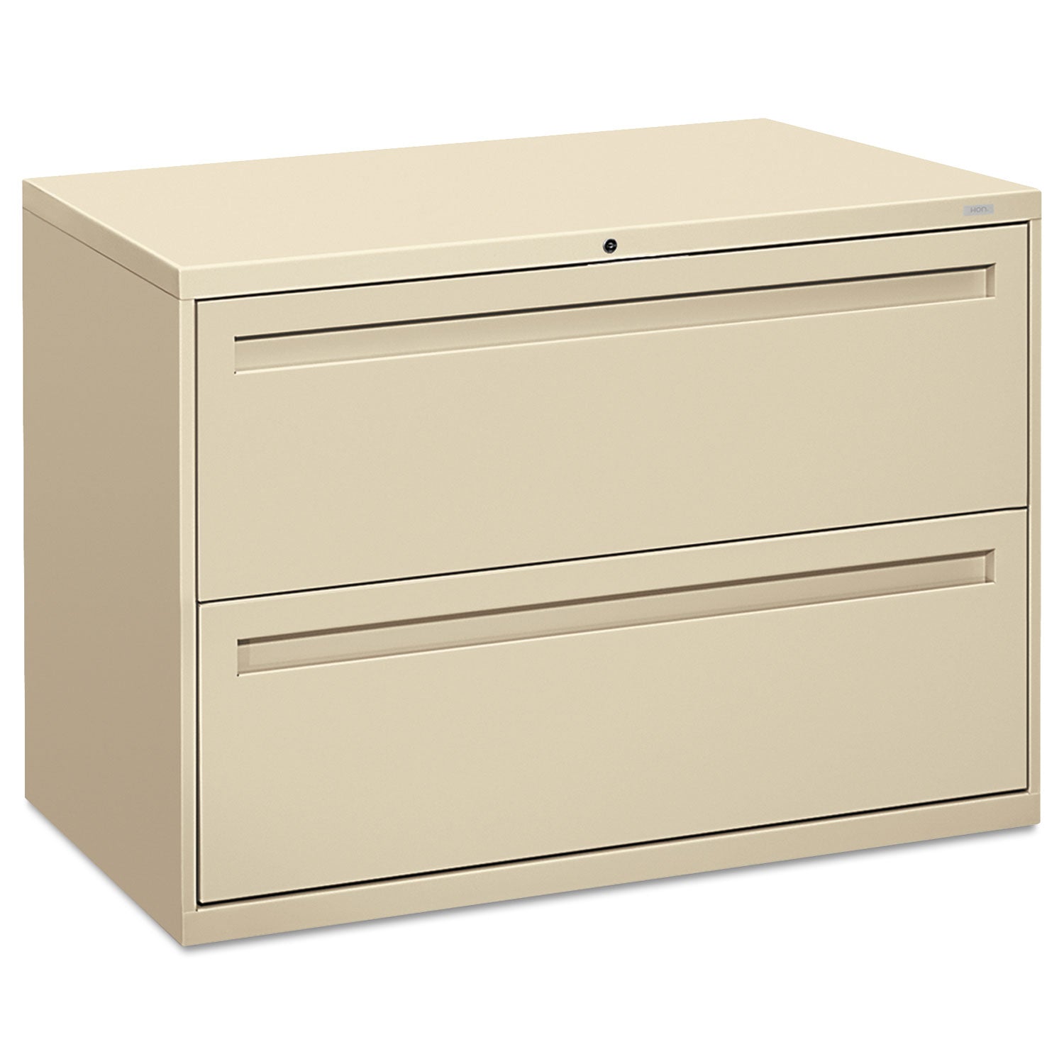 Brigade 700 Series Lateral File, 2 Legal/Letter-Size File Drawers, Putty, 42" x 18" x 28