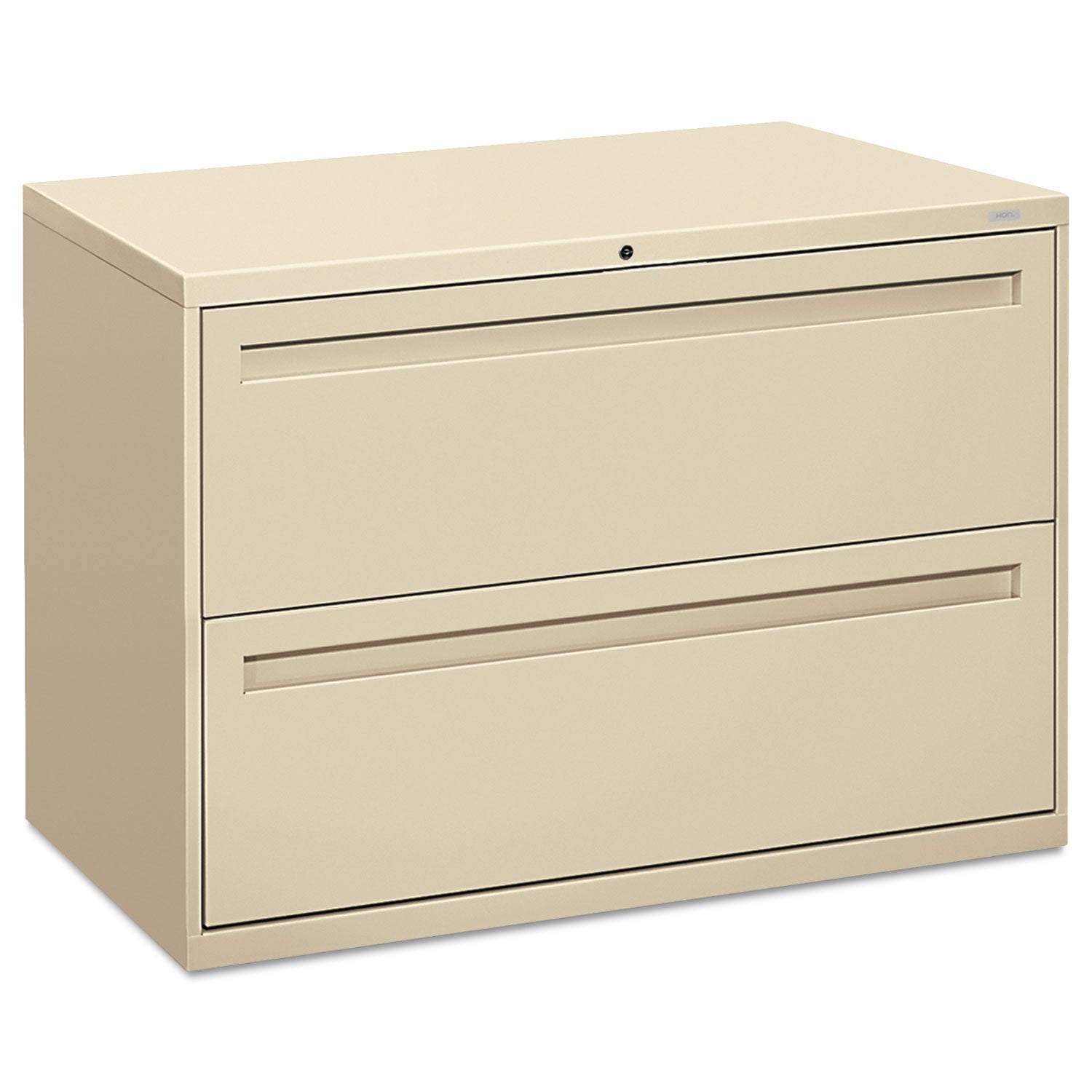 Brigade 700 Series Lateral File, 2 Legal/Letter-Size File Drawers, Putty, 42" x 18" x 28 - 