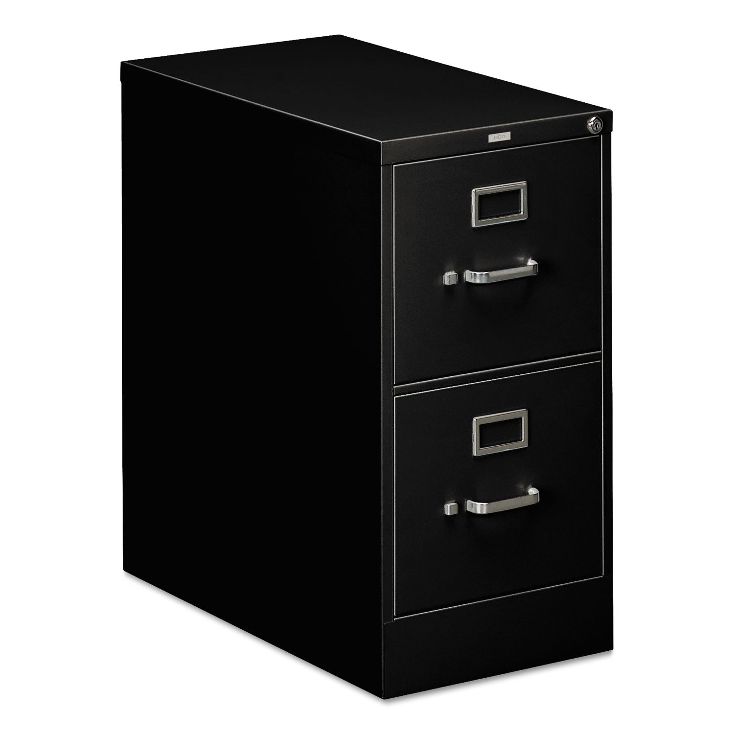 310 Series Vertical File, 2 Letter-Size File Drawers, Black, 15" x 26.5" x 29 - 
