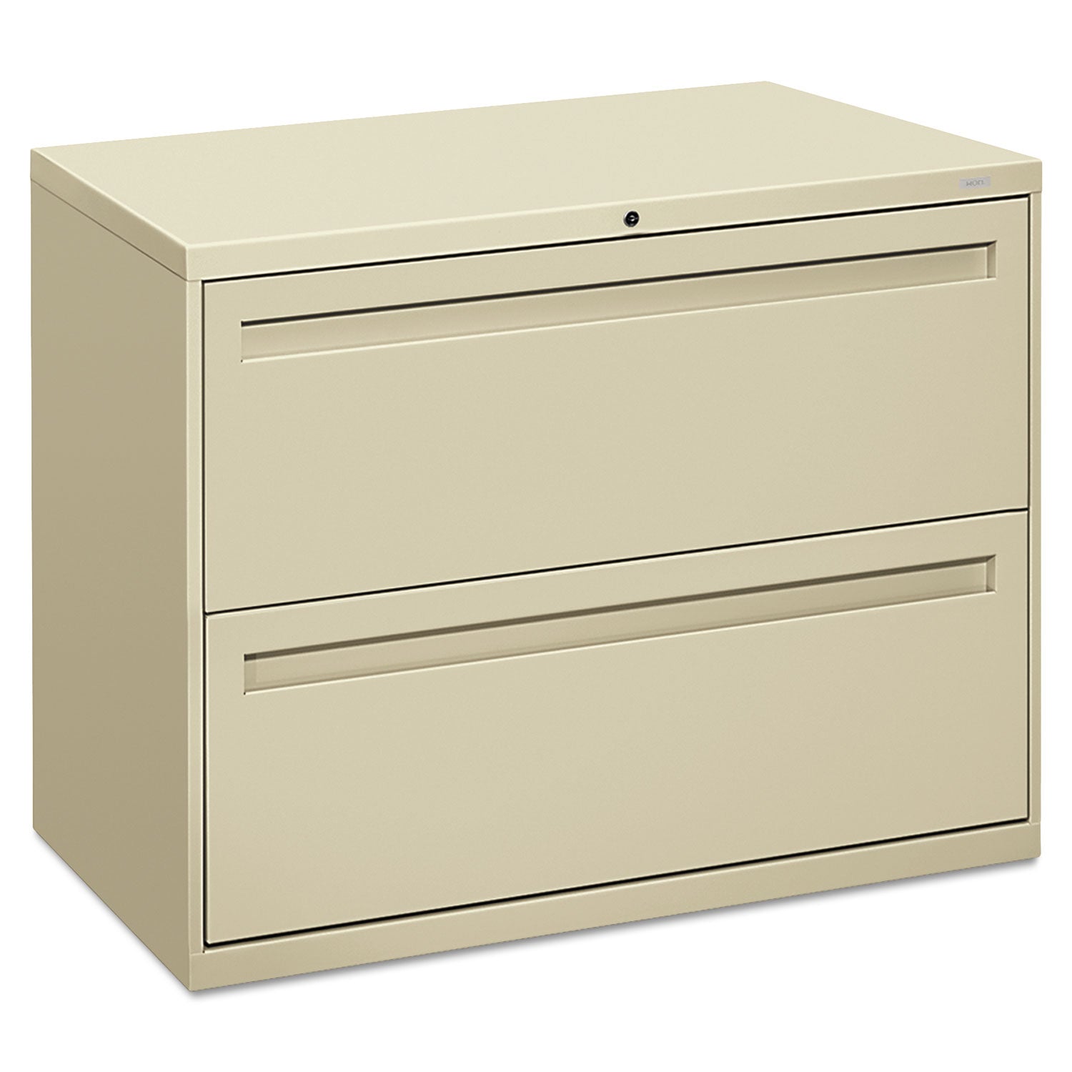 Brigade 700 Series Lateral File, 2 Legal/Letter-Size File Drawers, Putty, 36" x 18" x 28 - 