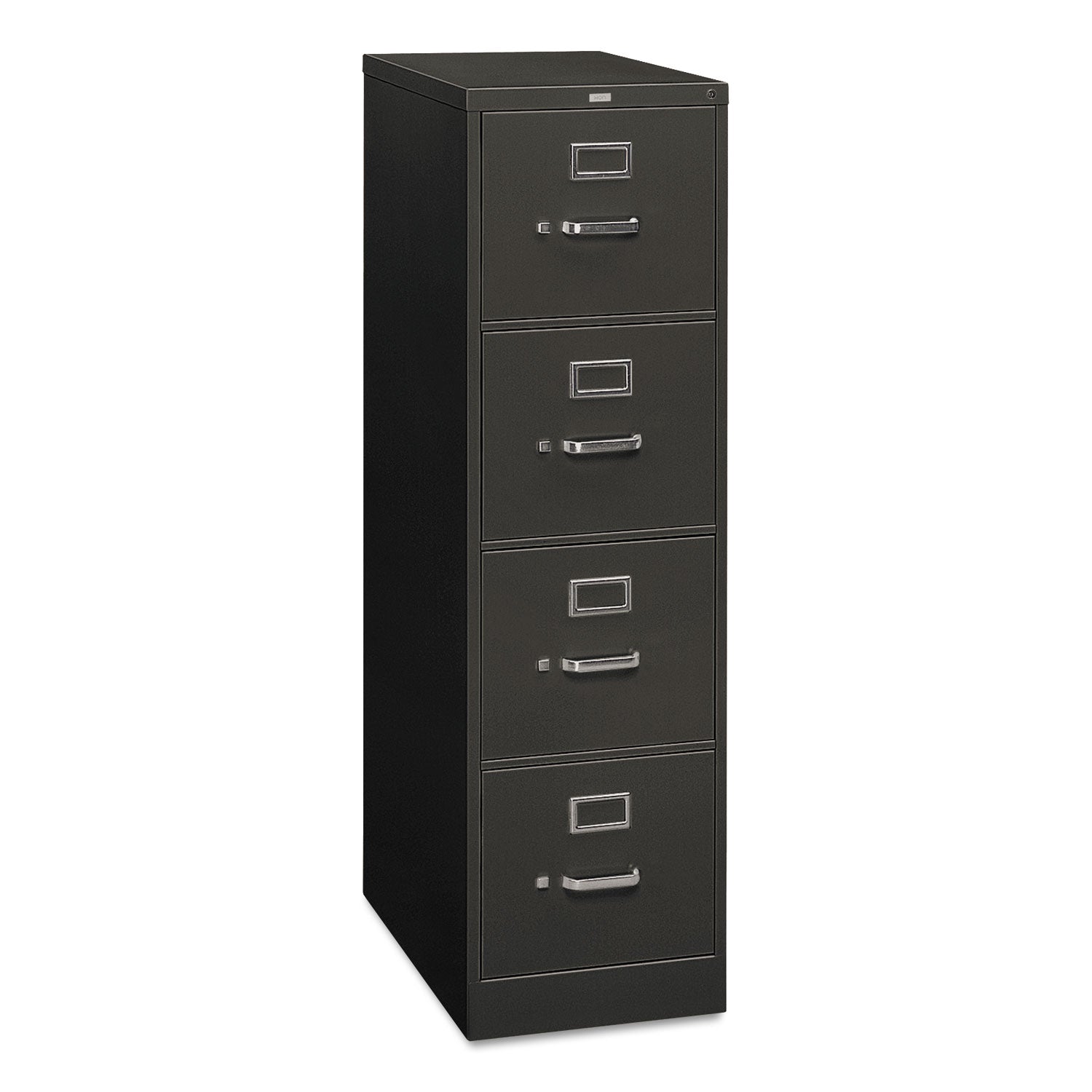 310 Series Vertical File, 4 Letter-Size File Drawers, Charcoal, 15" x 26.5" x 52 - 