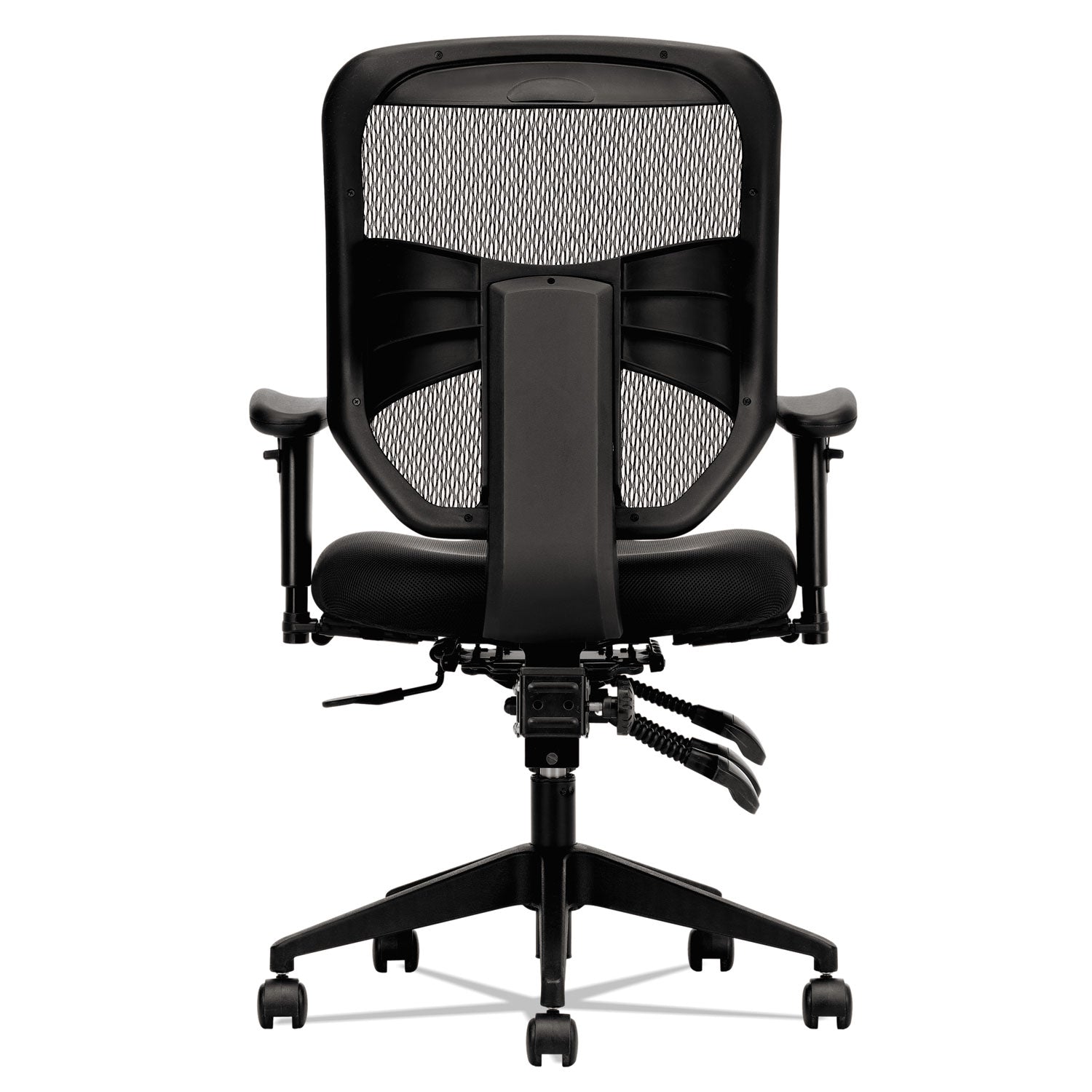 VL532 Mesh High-Back Task Chair, Supports Up to 250 lb, 17" to 20.5" Seat Height, Black - 