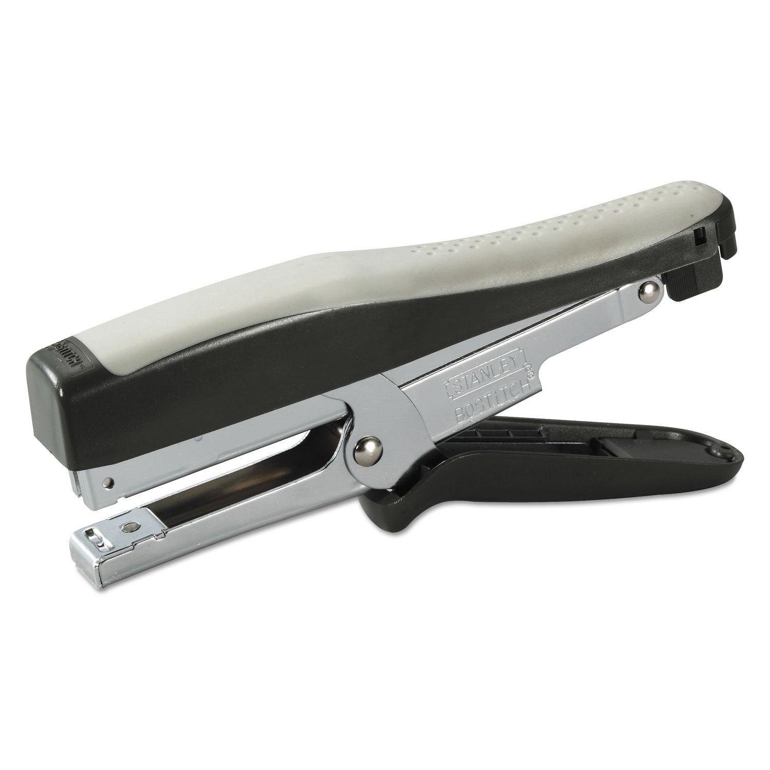 Standard Plier Stapler, 20-Sheet Capacity, 0.25" Staples, 2.5" Throat, Black/Gray - 