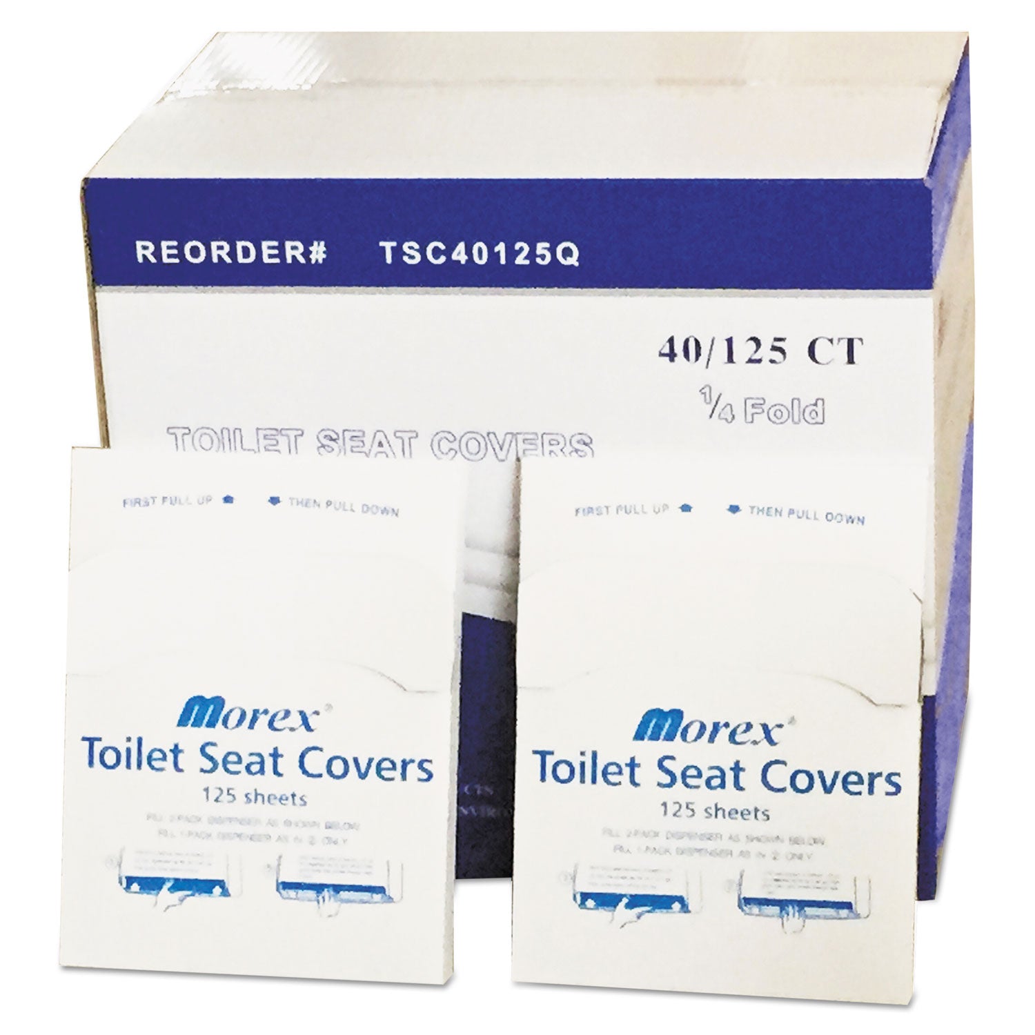 Quarter-Fold Toilet Seat Covers, 14.17 x 16.73, White, 5,000/Carton - 1
