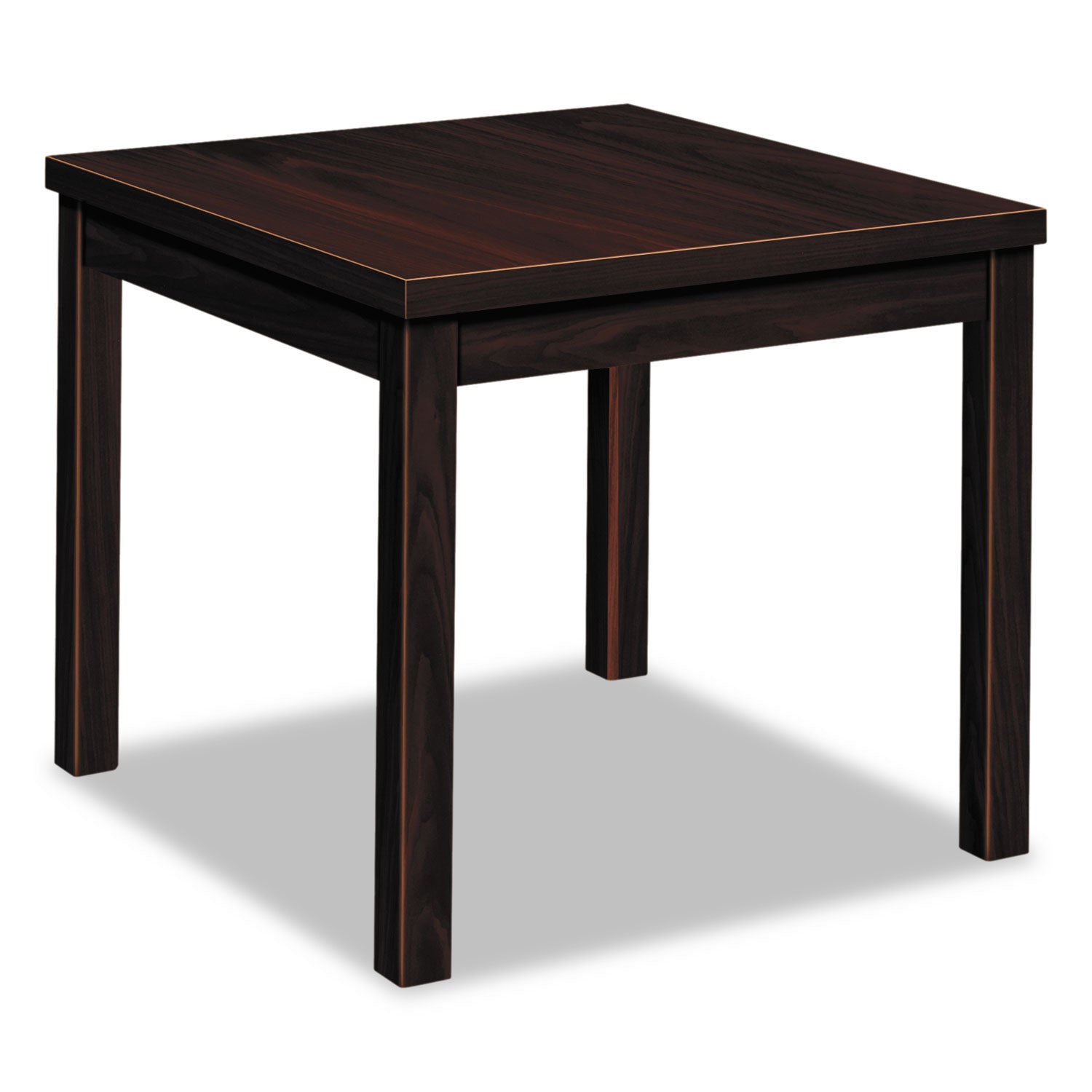 Laminate Occasional Table, Rectangular, 24w x 20d x 20h, Mahogany - 