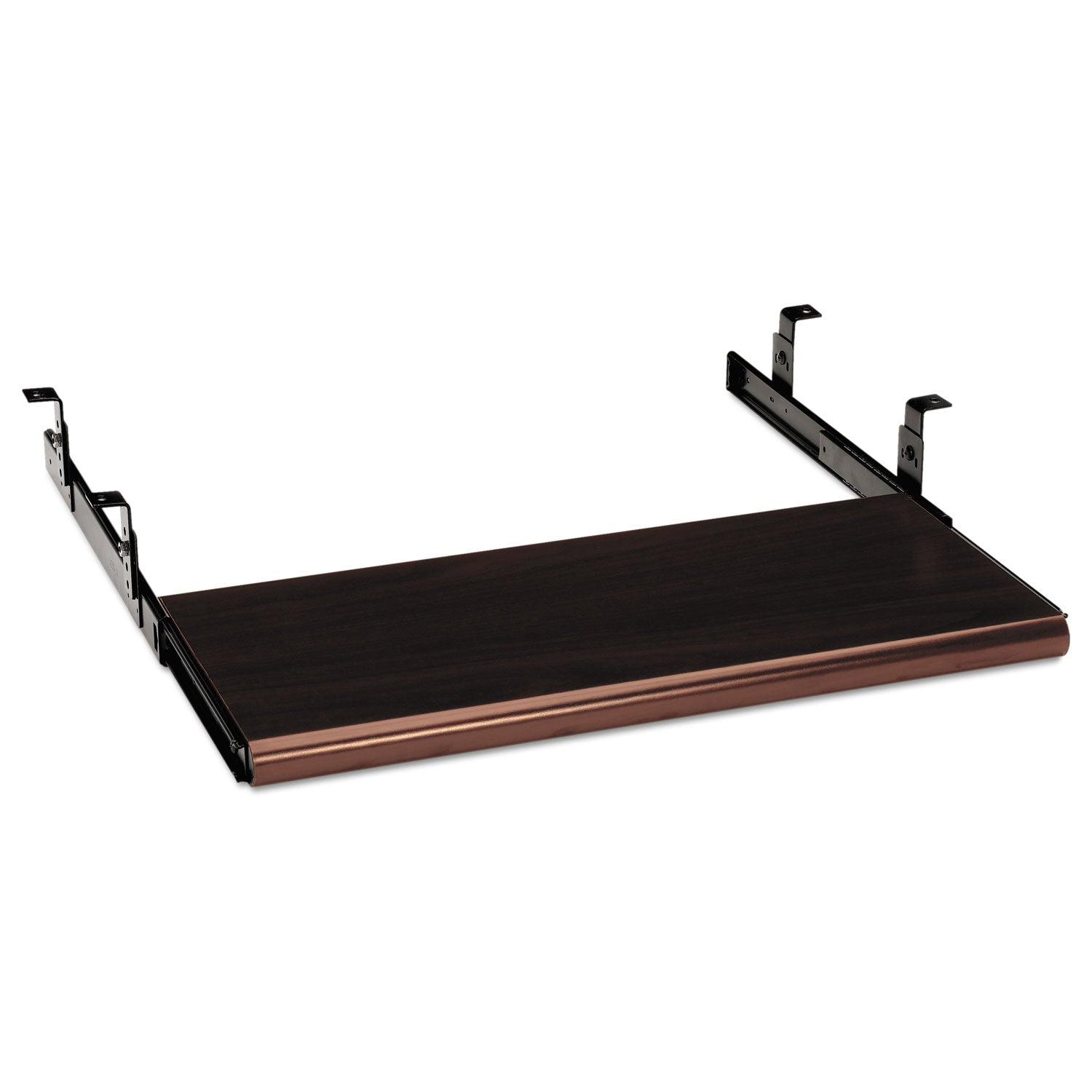 Slide-Away Keyboard Platform, Laminate, 21.5w x 10d, Mahogany - 