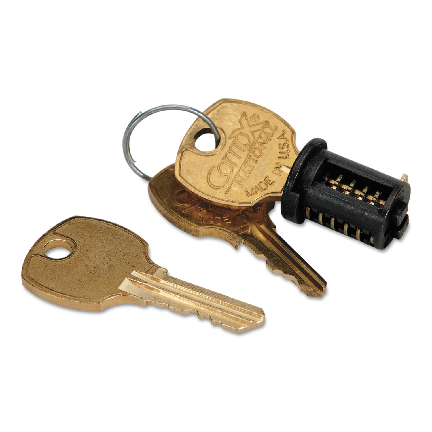 Removable Core Lock Kit for HON Credenzas, Desks, Lateral Files and Workstations, Black - 
