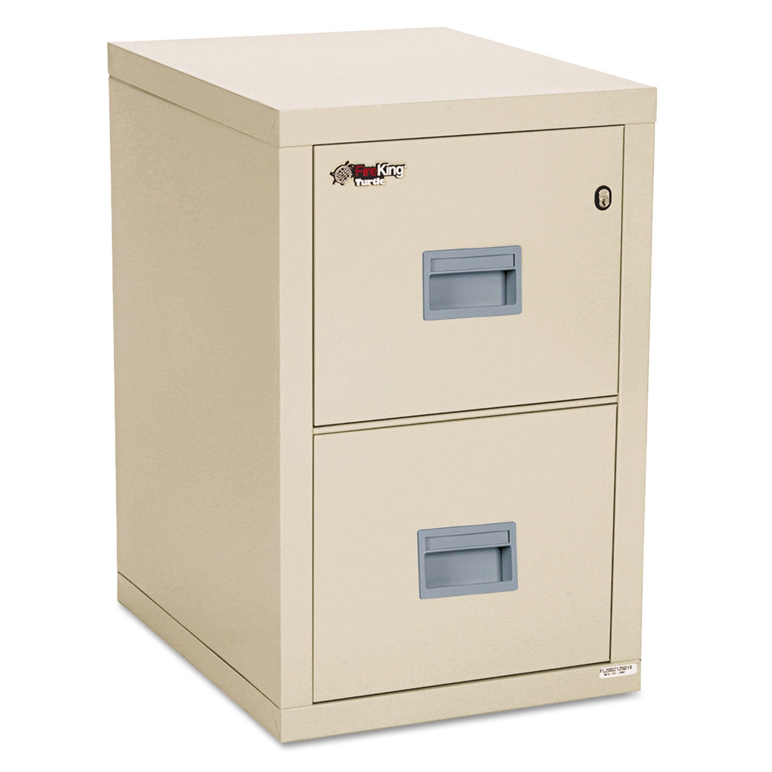 Compact Turtle Insulated Vertical File, 1-Hour Fire, 2 Legal/Letter File Drawers, Parchment, 17.75" x 22.13" x 27.75 - 
