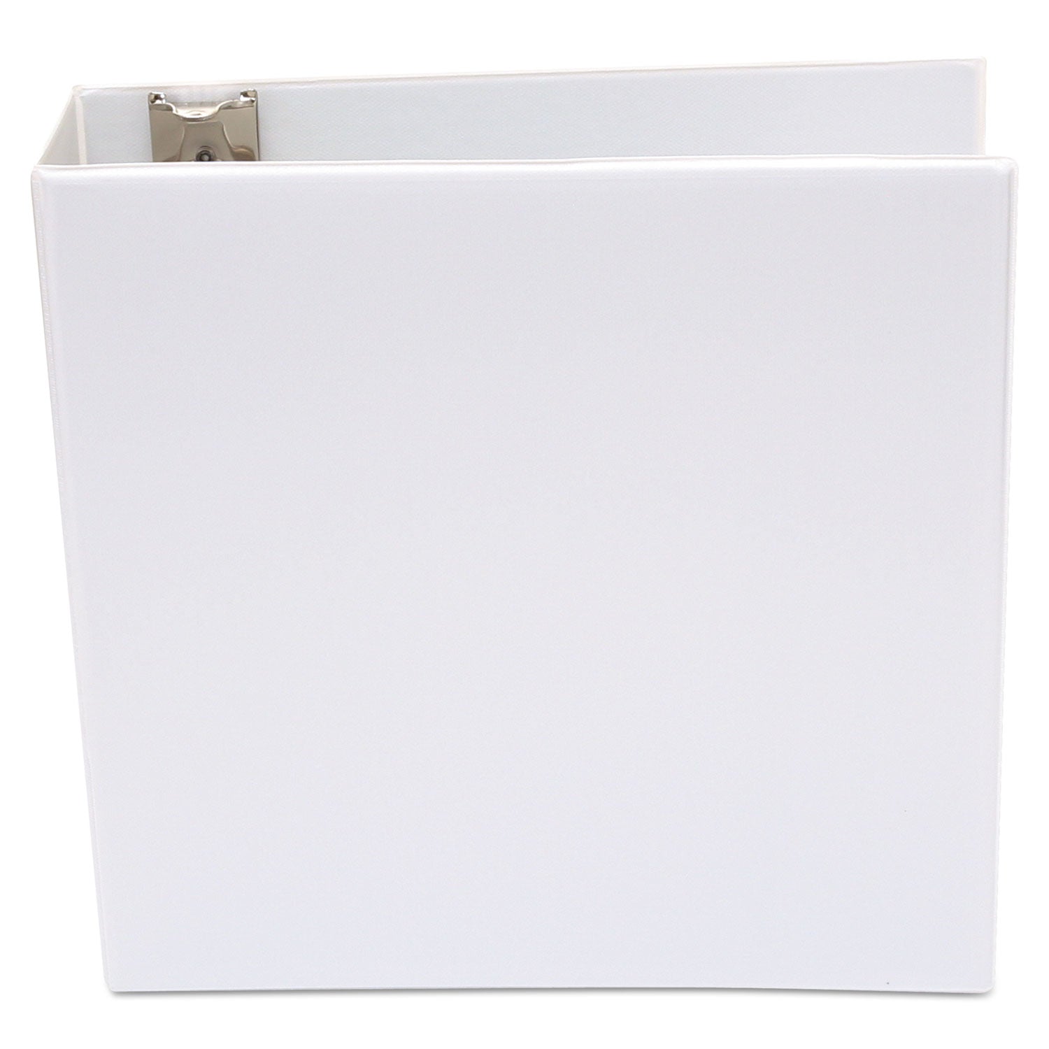 Economy Round Ring View Binder, 3 Rings, 3" Capacity, 11 x 8.5, White - 