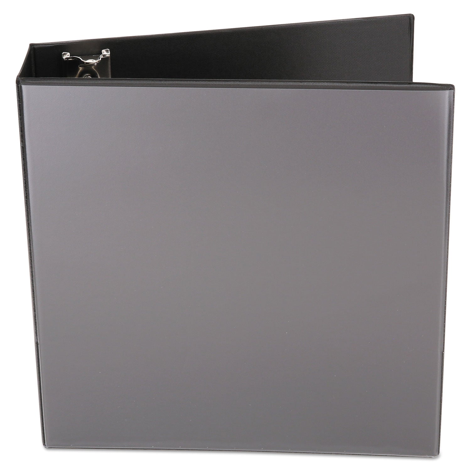 Economy Round Ring View Binder, 3 Rings, 3" Capacity, 11 x 8.5, Black