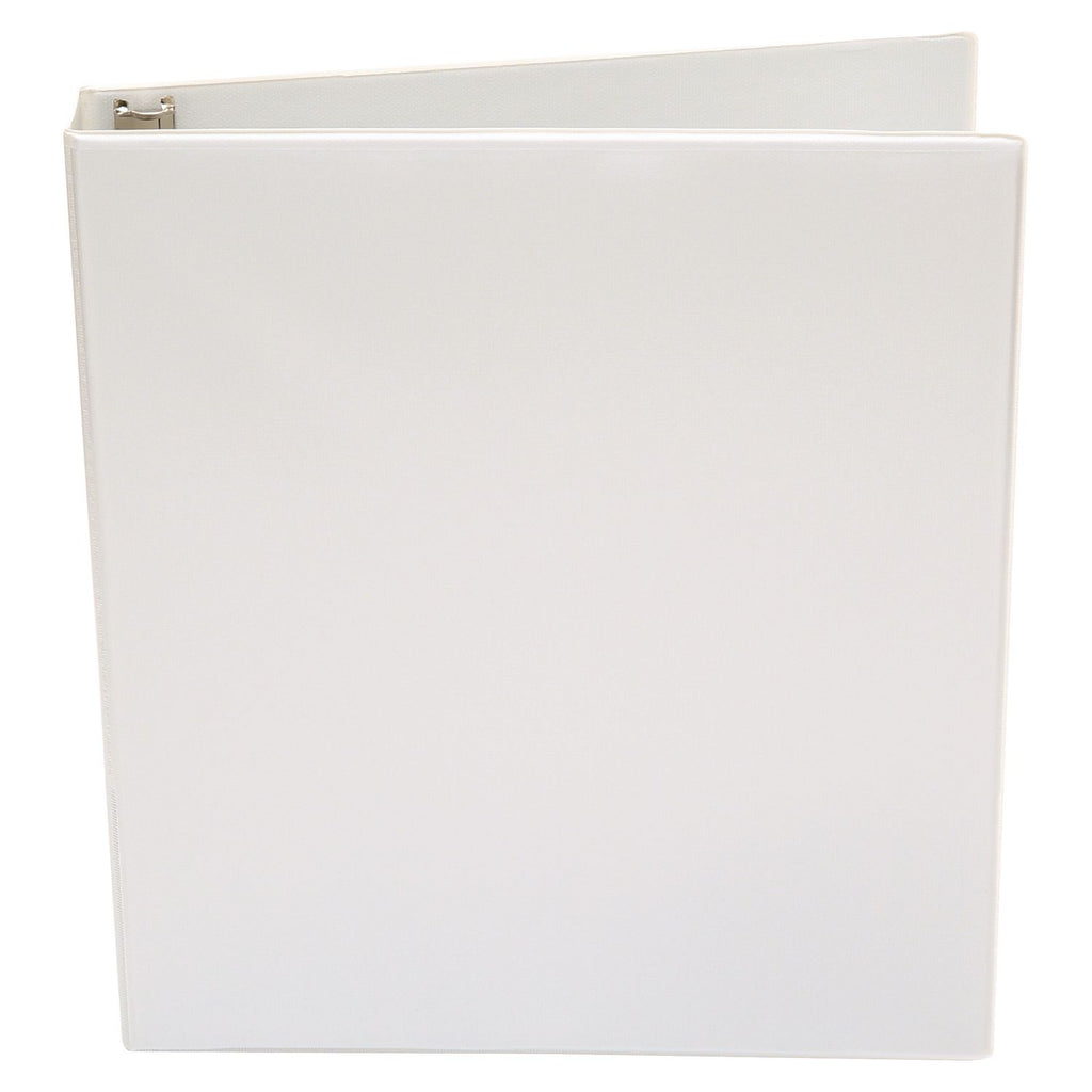 Economy Round Ring View Binder, 3 Rings, 1" Capacity, 11 x 8.5, White