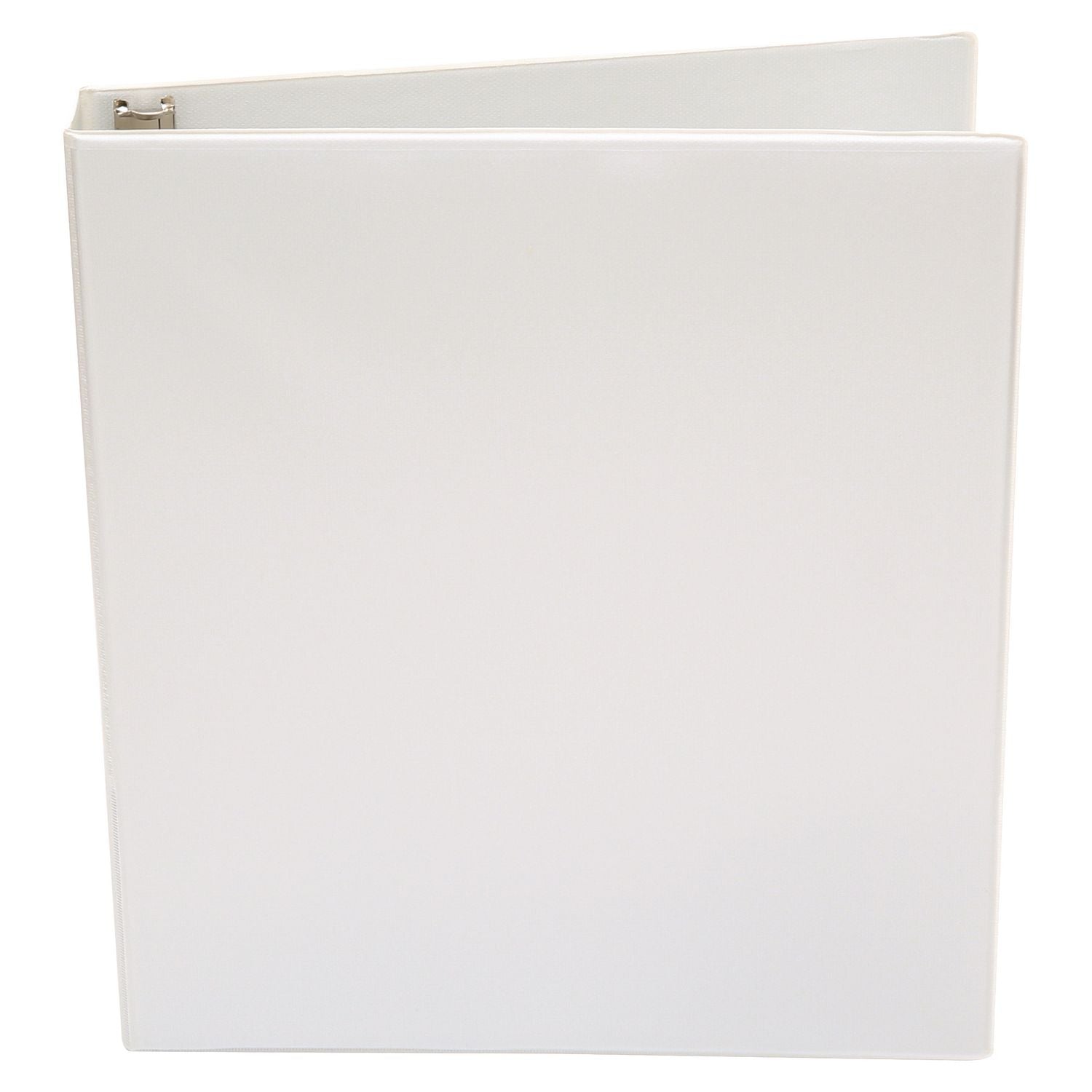 Economy Round Ring View Binder, 3 Rings, 1" Capacity, 11 x 8.5, White
