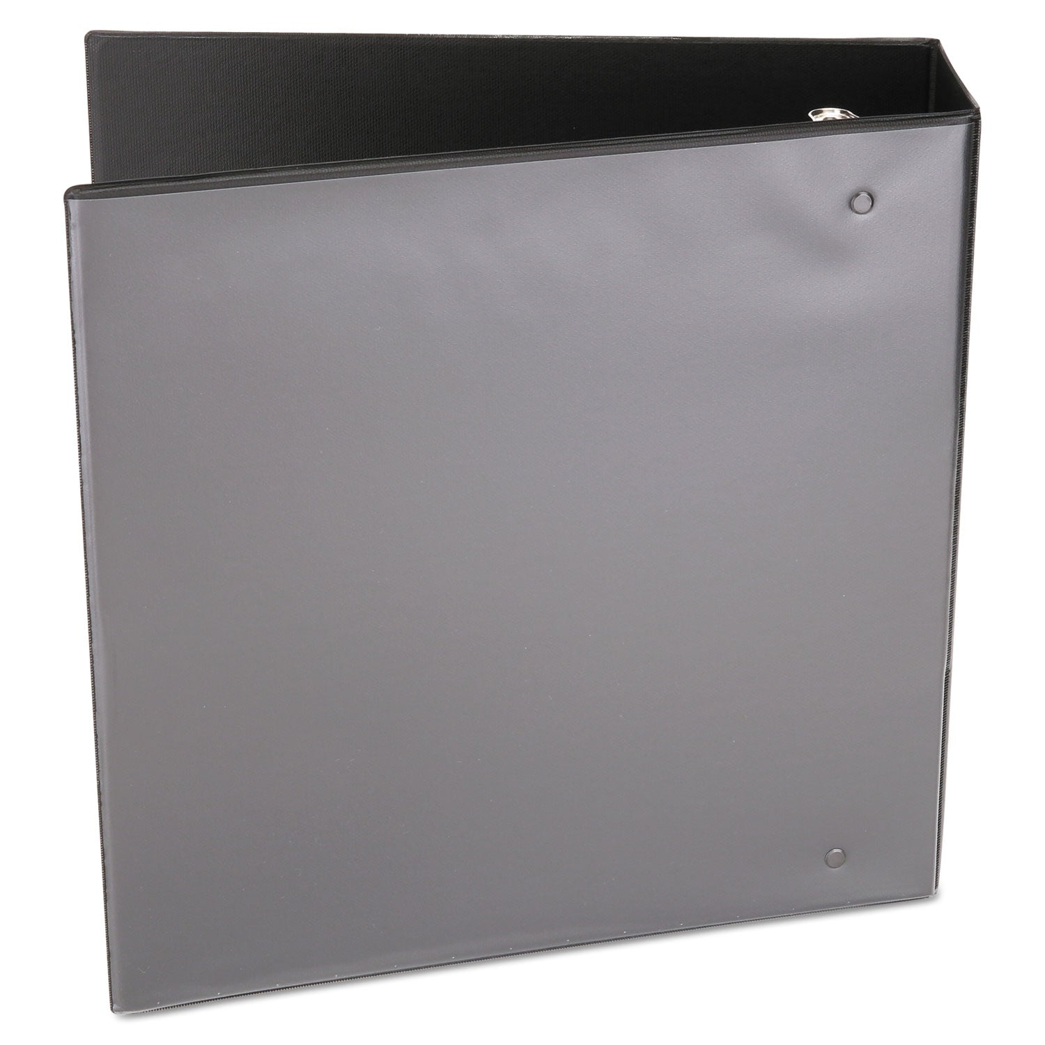 Economy Round Ring View Binder, 3 Rings, 3" Capacity, 11 x 8.5, Black