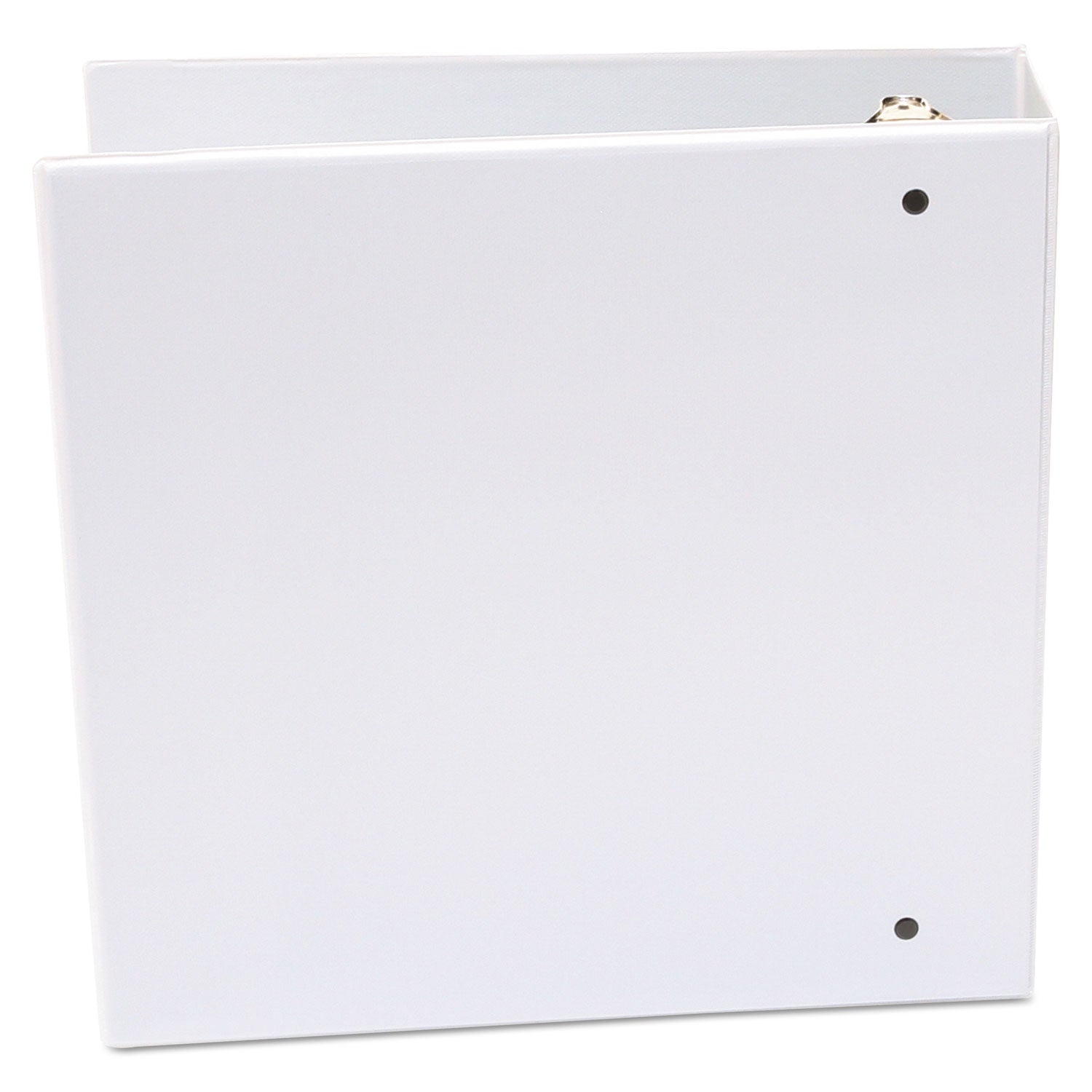 Economy Round Ring View Binder, 3 Rings, 3" Capacity, 11 x 8.5, White - 