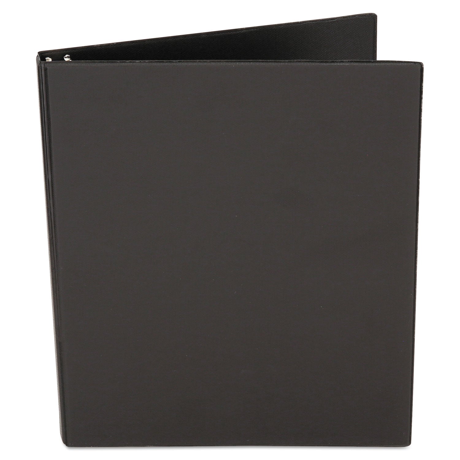 Economy Non-View Round Ring Binder, 3 Rings, 1" Capacity, 11 x 8.5, Black - 