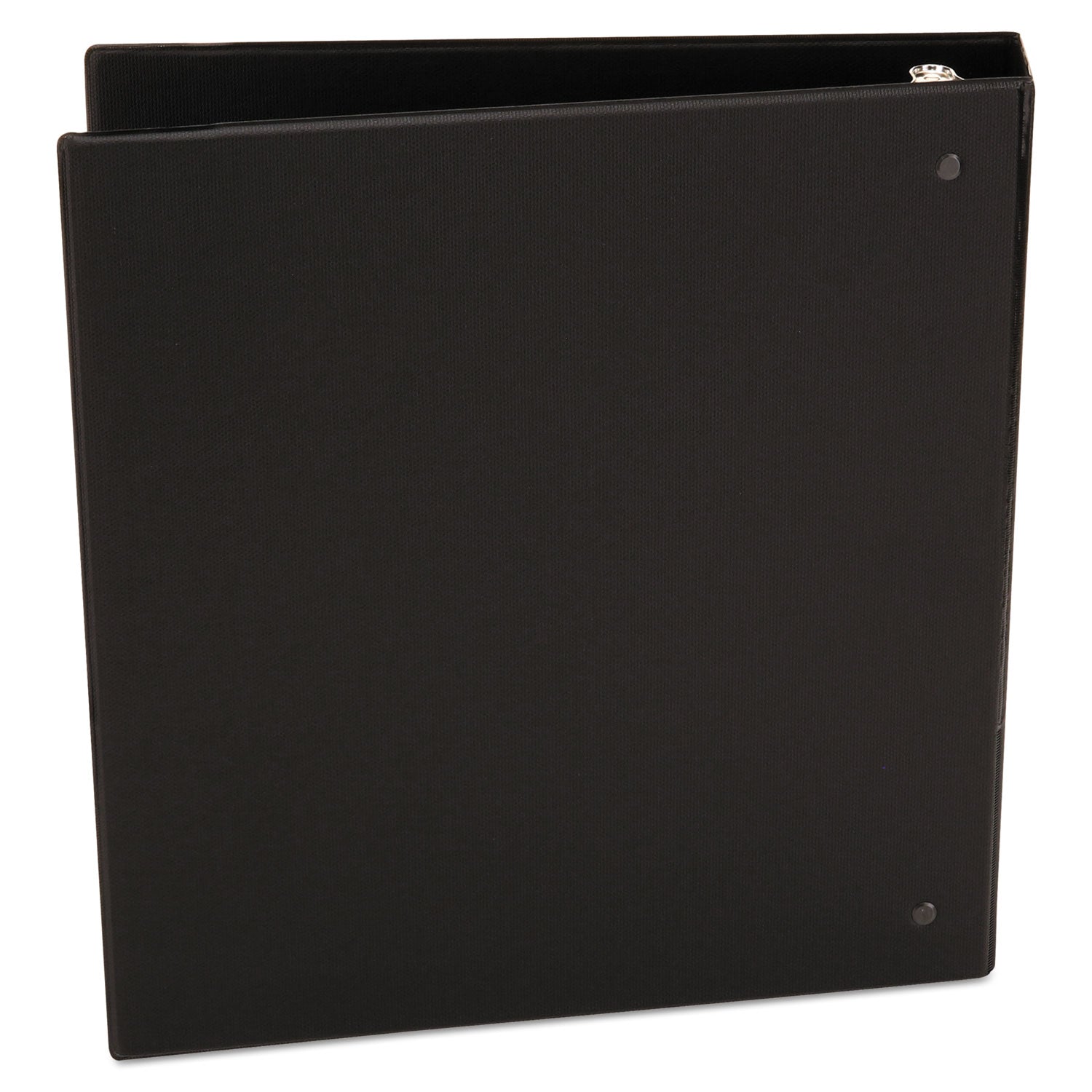 Economy Non-View Round Ring Binder, 3 Rings, 1.5" Capacity, 11 x 8.5, Black - 