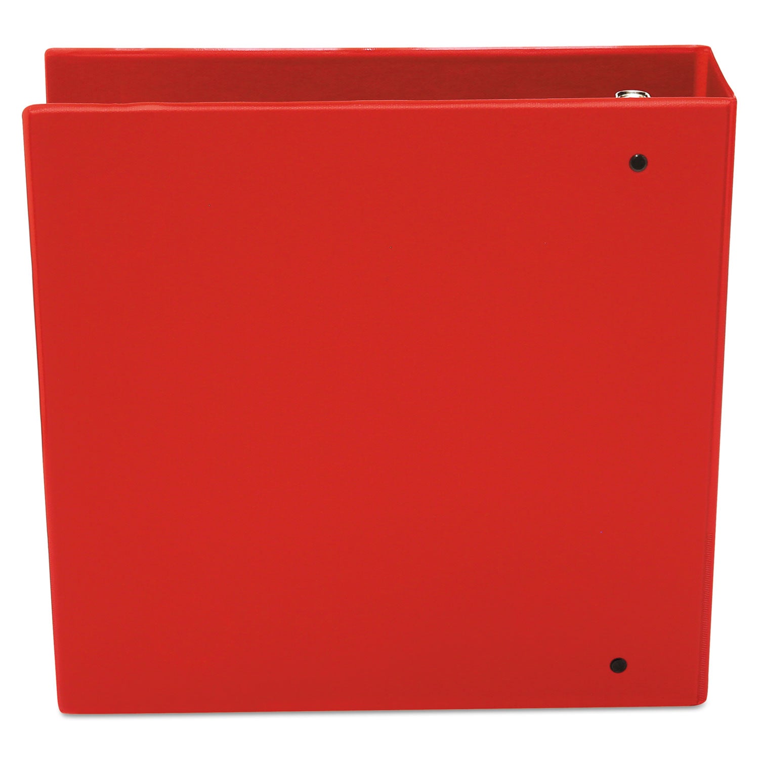 Economy Non-View Round Ring Binder, 3 Rings, 3" Capacity, 11 x 8.5, Red - 