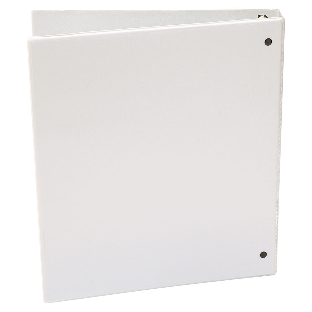 Economy Round Ring View Binder, 3 Rings, 1" Capacity, 11 x 8.5, White