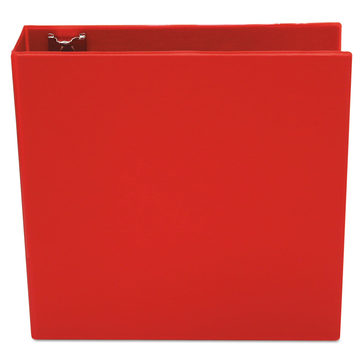 Economy Non-View Round Ring Binder, 3 Rings, 3" Capacity, 11 x 8.5, Red - 