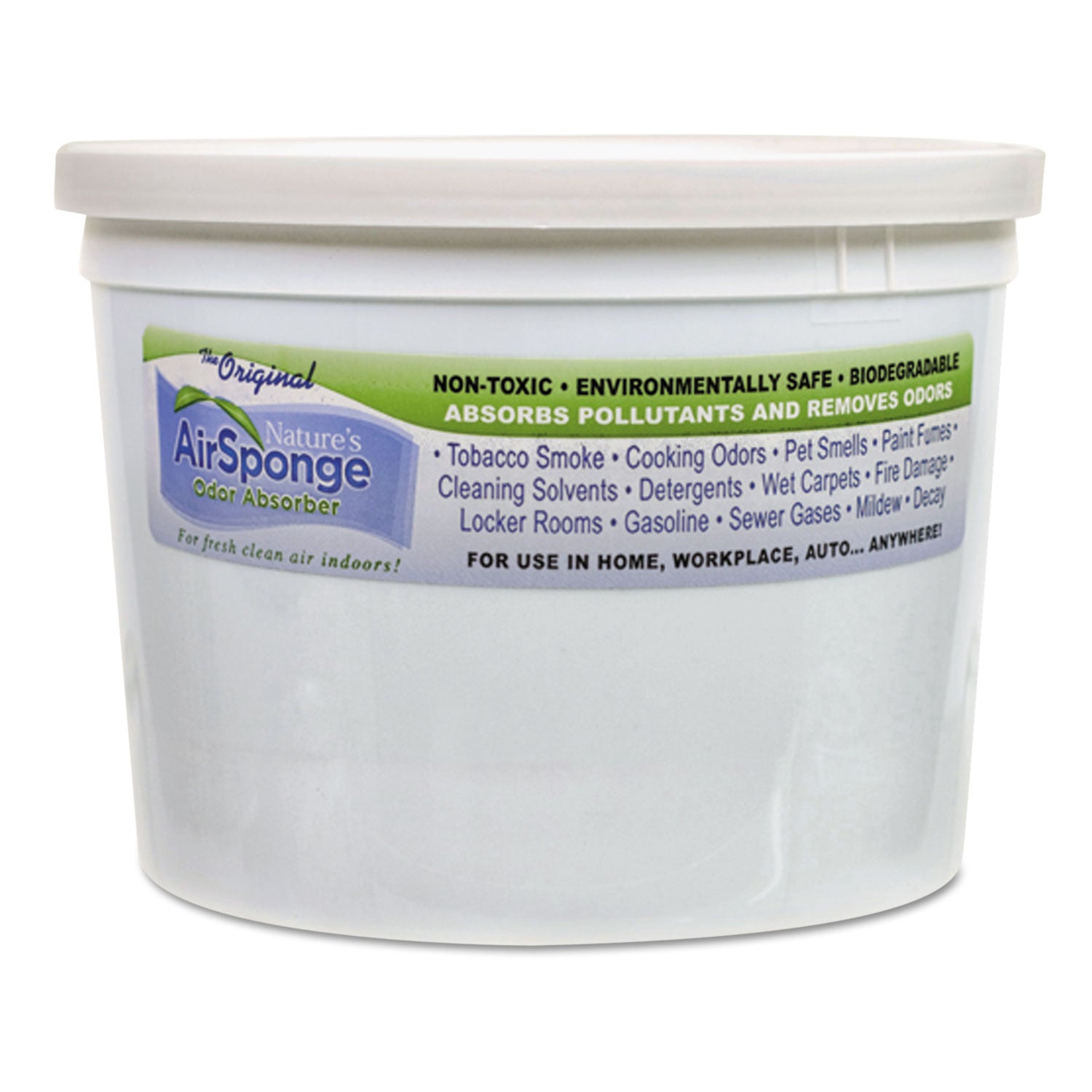 Sponge Odor Absorber, Neutral, 64 oz Tub, 4/Carton - 