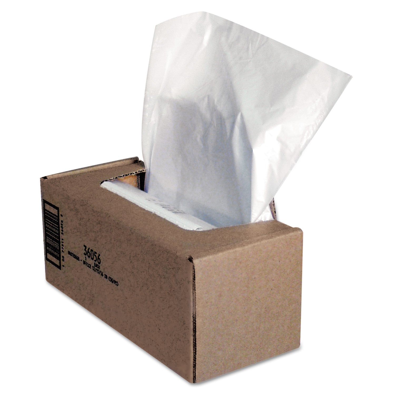 Shredder Waste Bags, 25 gal Capacity, 50/Carton - 