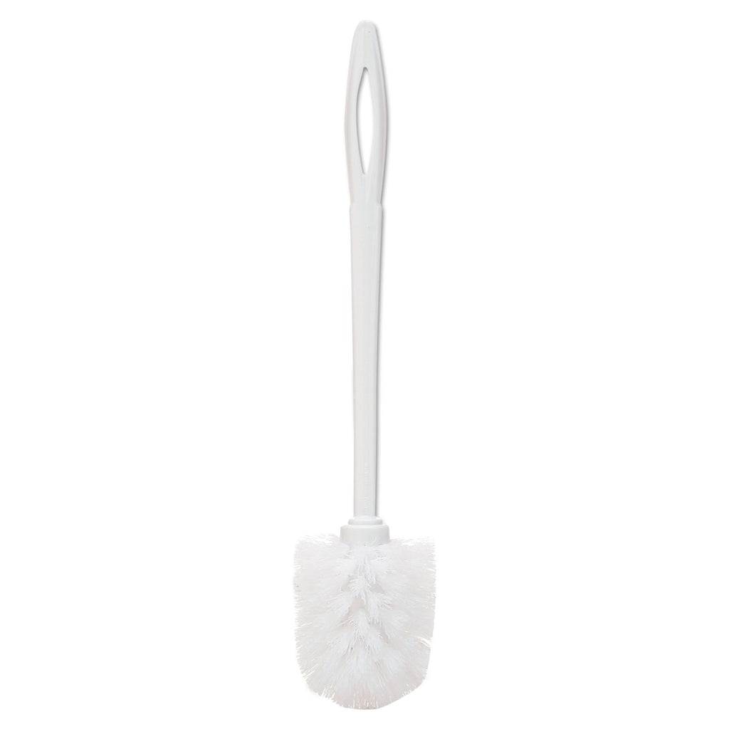 Toilet Bowl Brush, 10" Handle, White - 