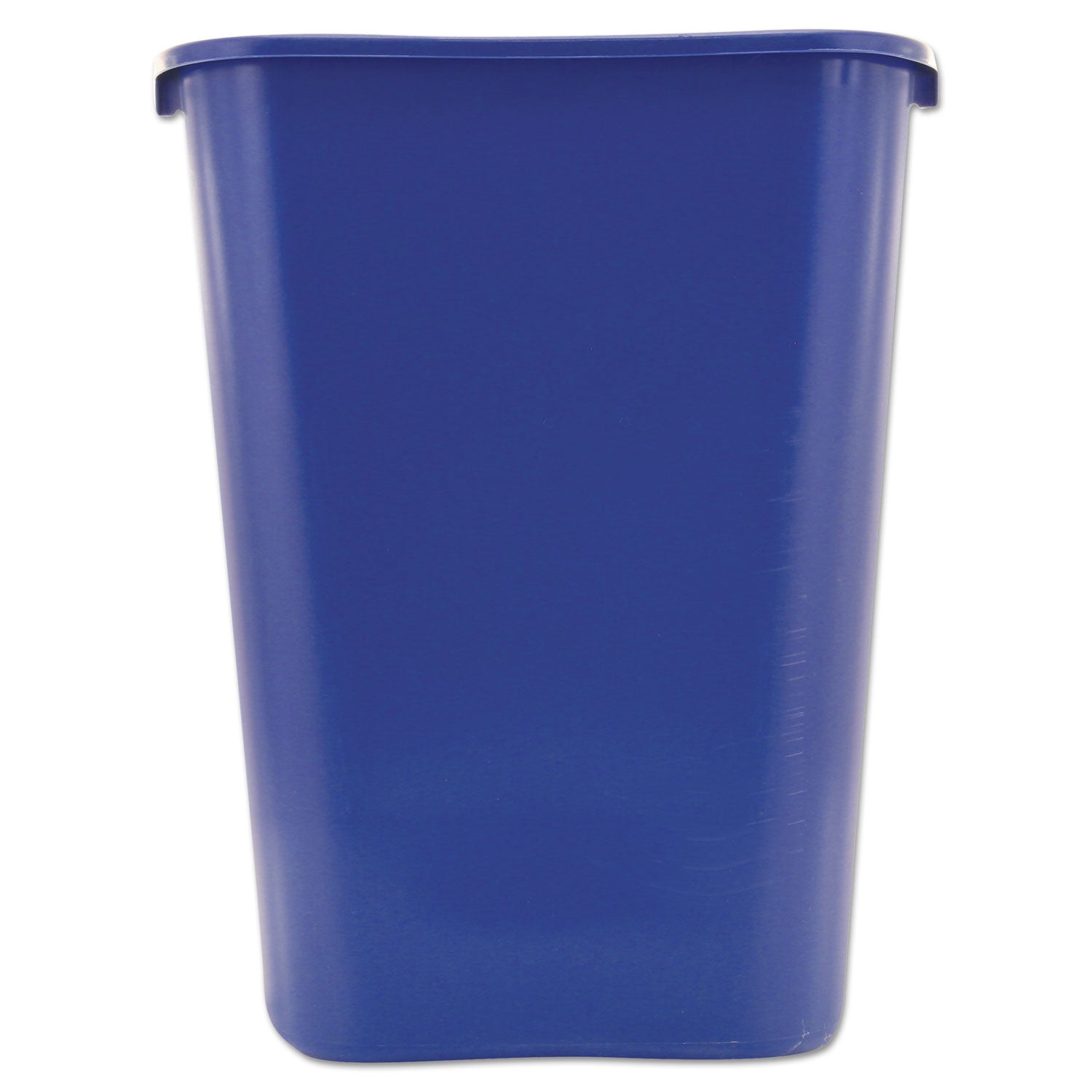 Deskside Recycling Container with Symbol, Large, 41.25 qt, Plastic, Blue - 