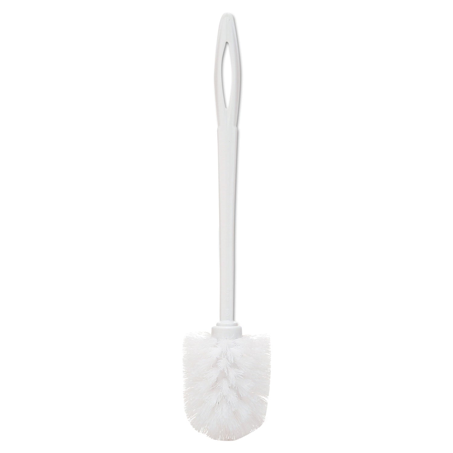 Toilet Bowl Brush, 10" Handle, White - 