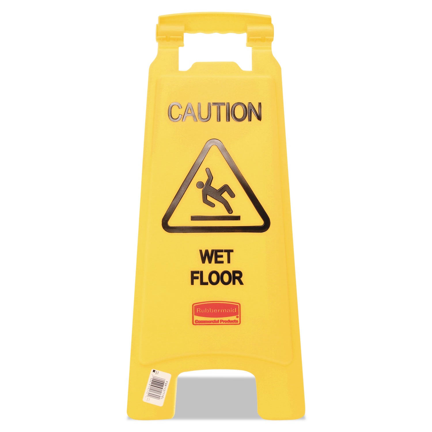 Caution Wet Floor Sign, 11 x 12 x 25, Bright Yellow