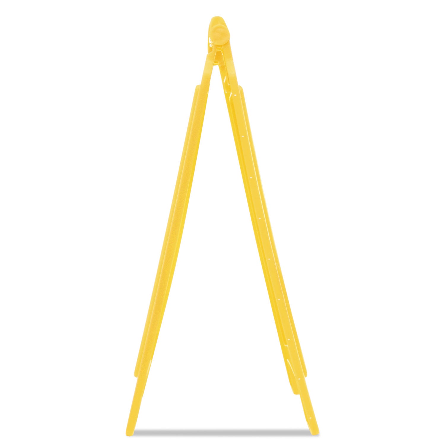 Multilingual "Caution" Floor Sign, 11 x 12 x 25, Bright Yellow