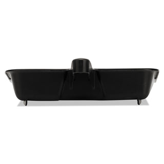 Heavy-Duty Dustpan, 8 1/4'' w, Polypropylene, Charcoal