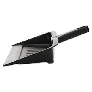 Heavy-Duty Dustpan, 8 1/4'' w, Polypropylene, Charcoal