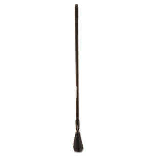 Angled Lobby Broom, Poly Bristles, 35" Handle, Black - 