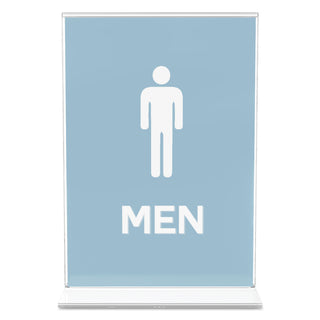Classic Image Double-Sided Sign Holder, 5 x 7 Insert, Clear