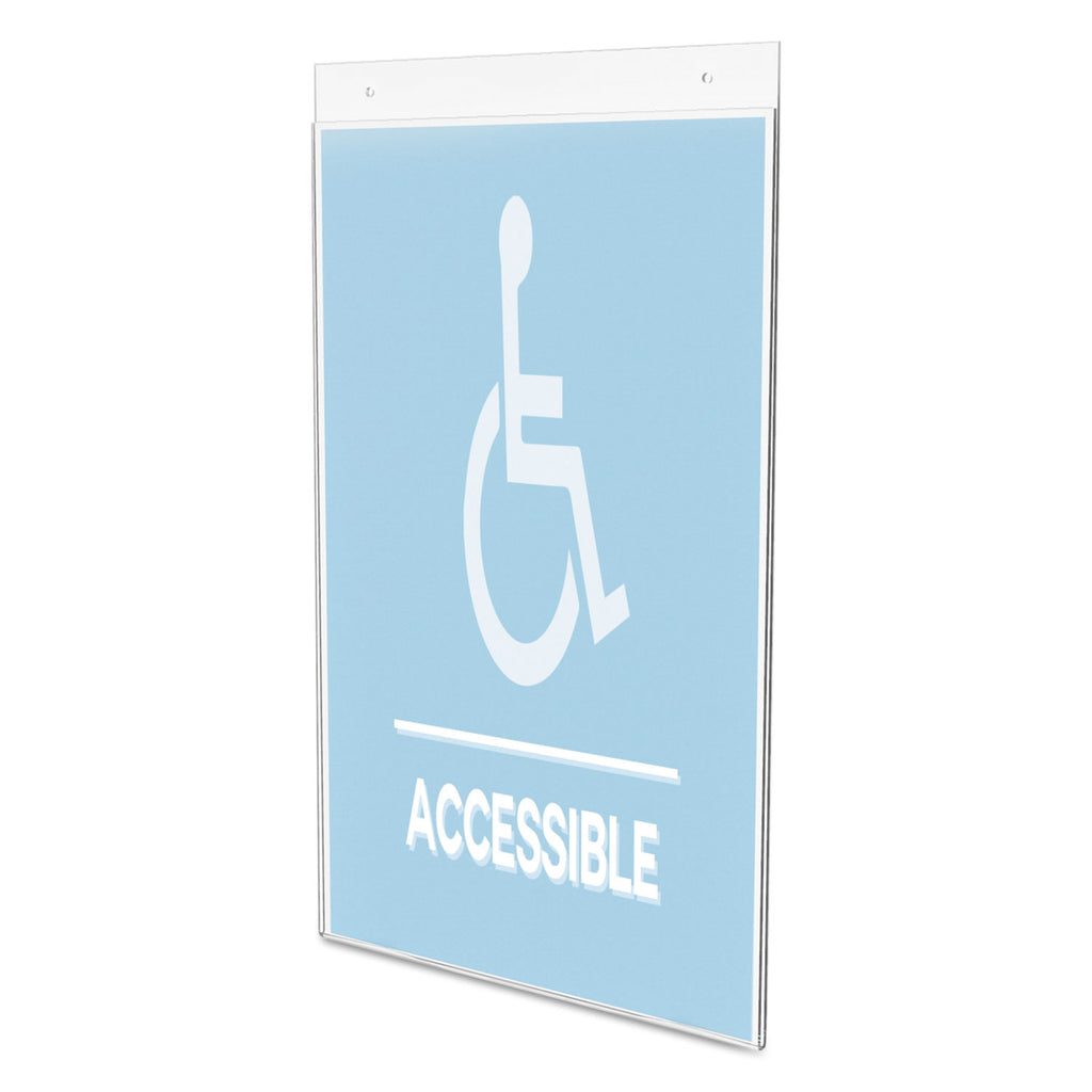 classic-image-single-sided-wall-sign-holder-plastic-11-x-17-insert-clear_def68001 - 2
