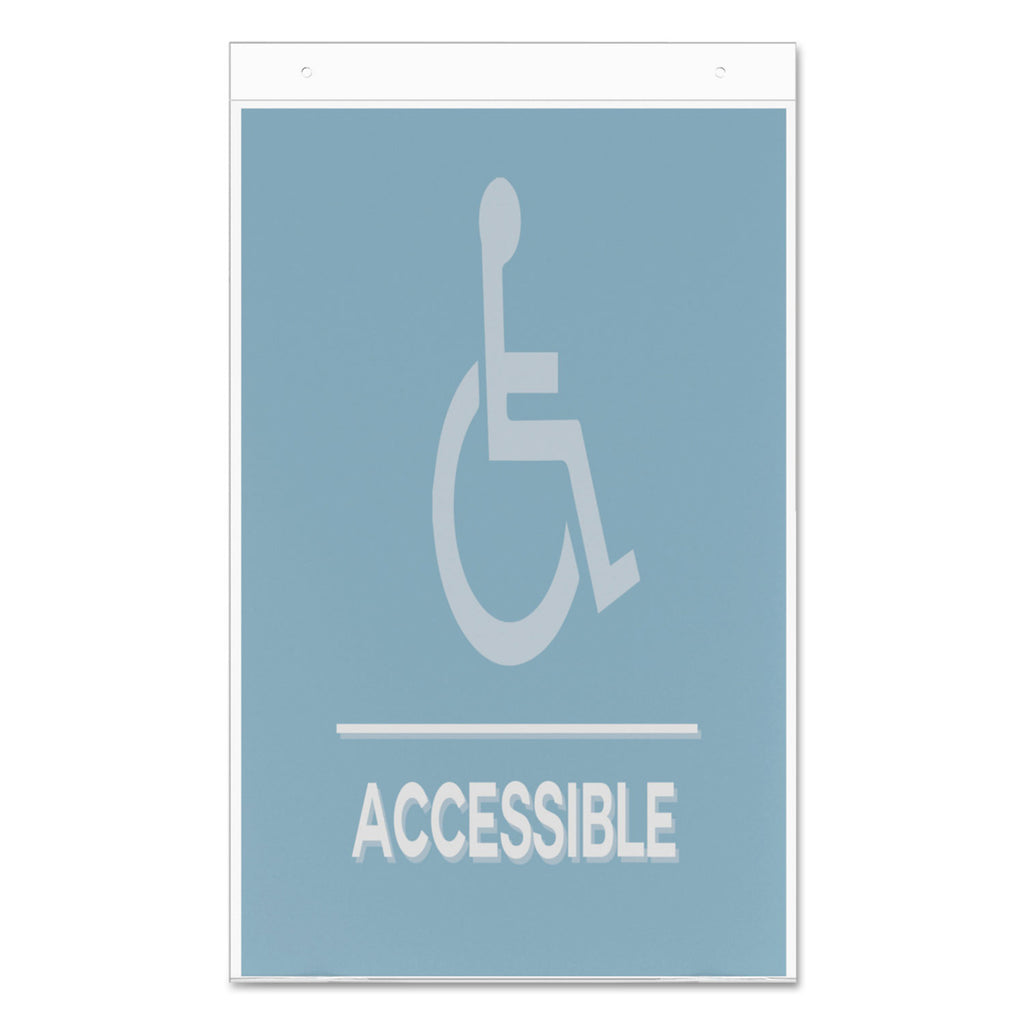 classic-image-single-sided-wall-sign-holder-plastic-11-x-17-insert-clear_def68001 - 4