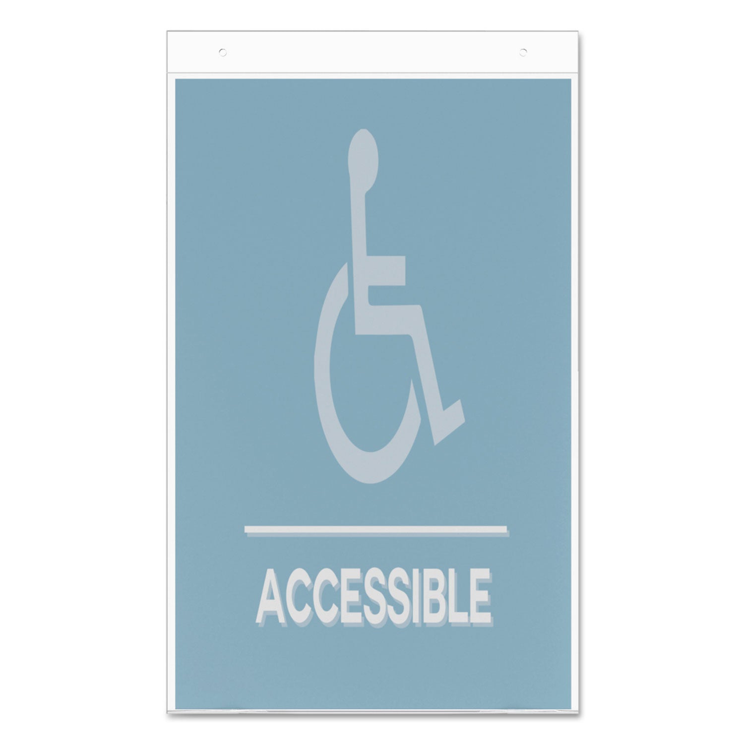 classic-image-single-sided-wall-sign-holder-plastic-11-x-17-insert-clear_def68001 - 4