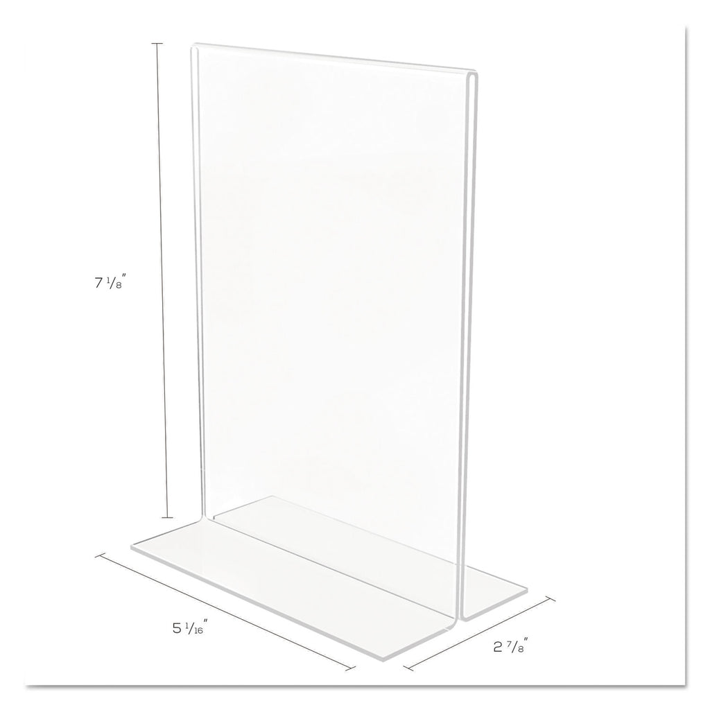 Classic Image Double-Sided Sign Holder, 5 x 7 Insert, Clear