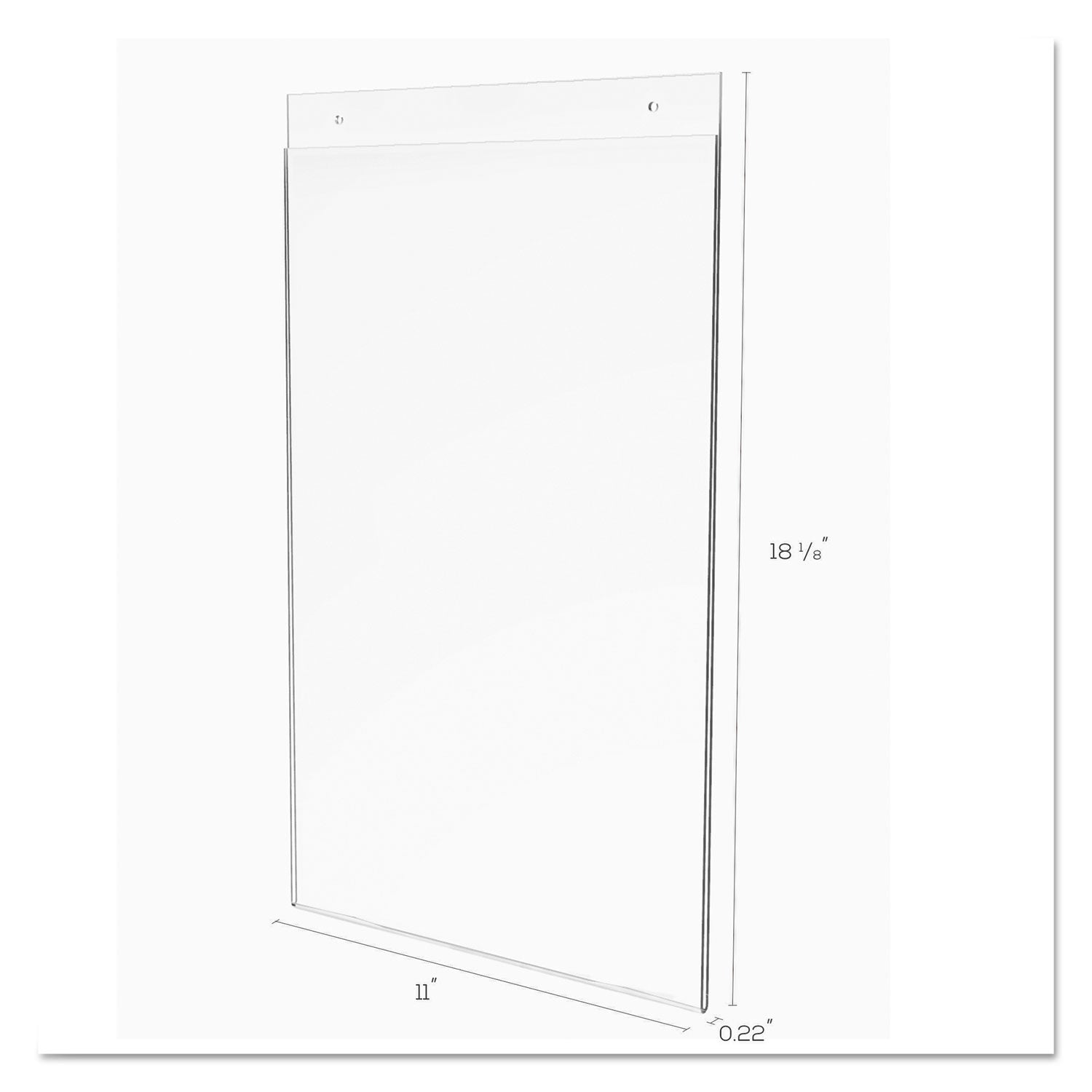 classic-image-single-sided-wall-sign-holder-plastic-11-x-17-insert-clear_def68001 - 5