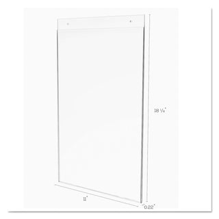 classic-image-single-sided-wall-sign-holder-plastic-11-x-17-insert-clear_def68001 - 5