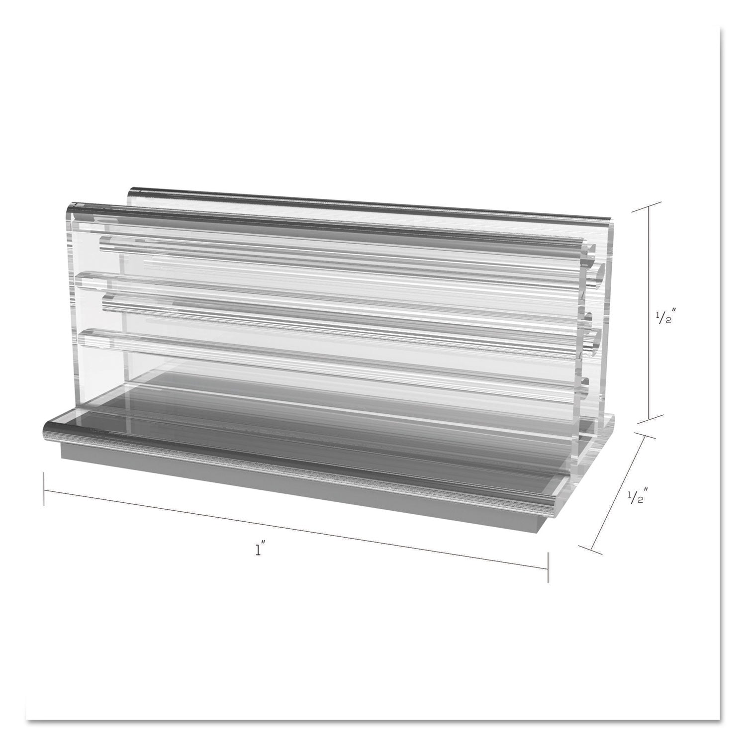 Clips Grips Tags SuperGrip Display Holder, 1 x 0.5 x 0.5, Clear, 50/Pack