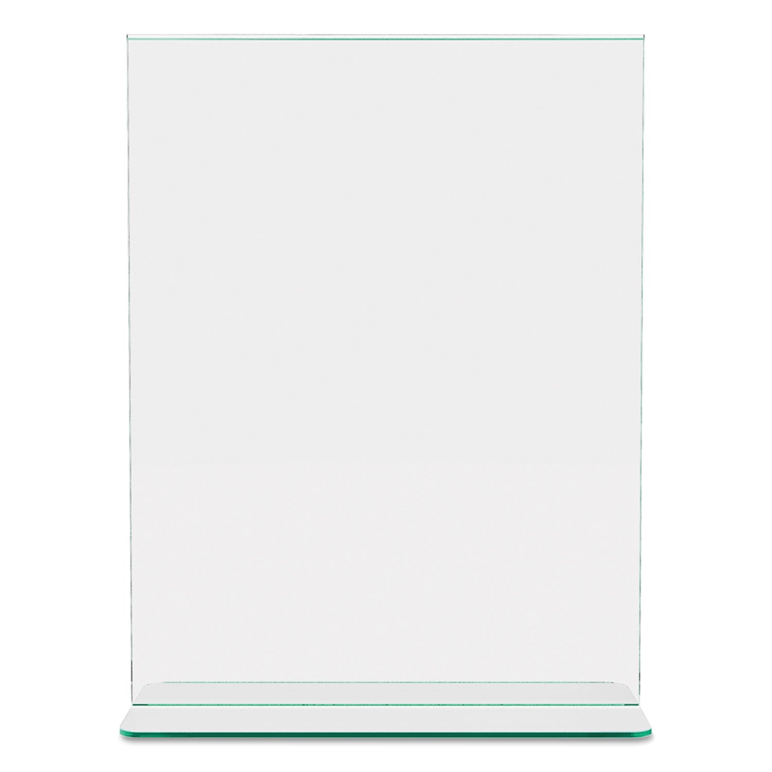 Superior Image Premium Green Edge Sign Holders, 8.5 x 11 Insert, Clear/Green - 