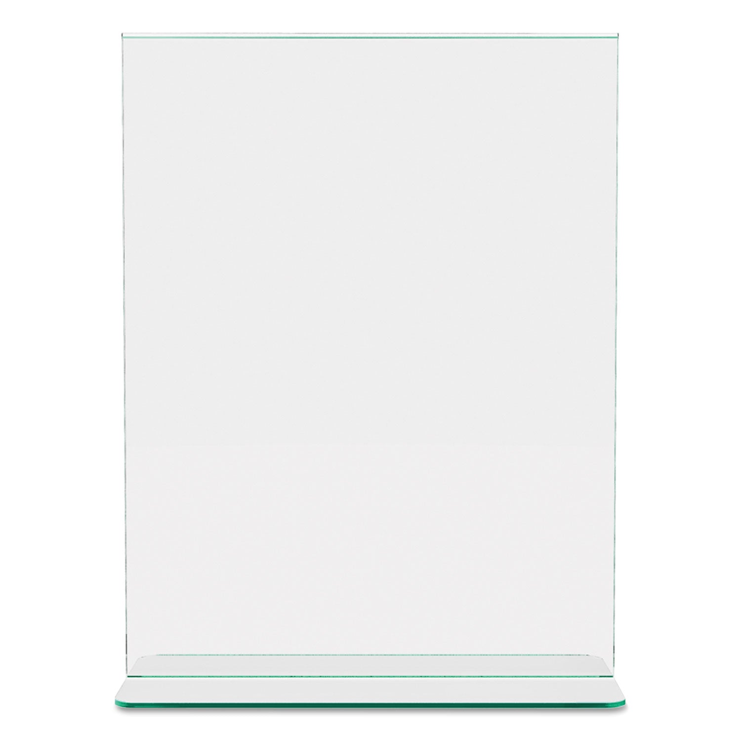 Superior Image Premium Green Edge Sign Holders, 8.5 x 11 Insert, Clear/Green