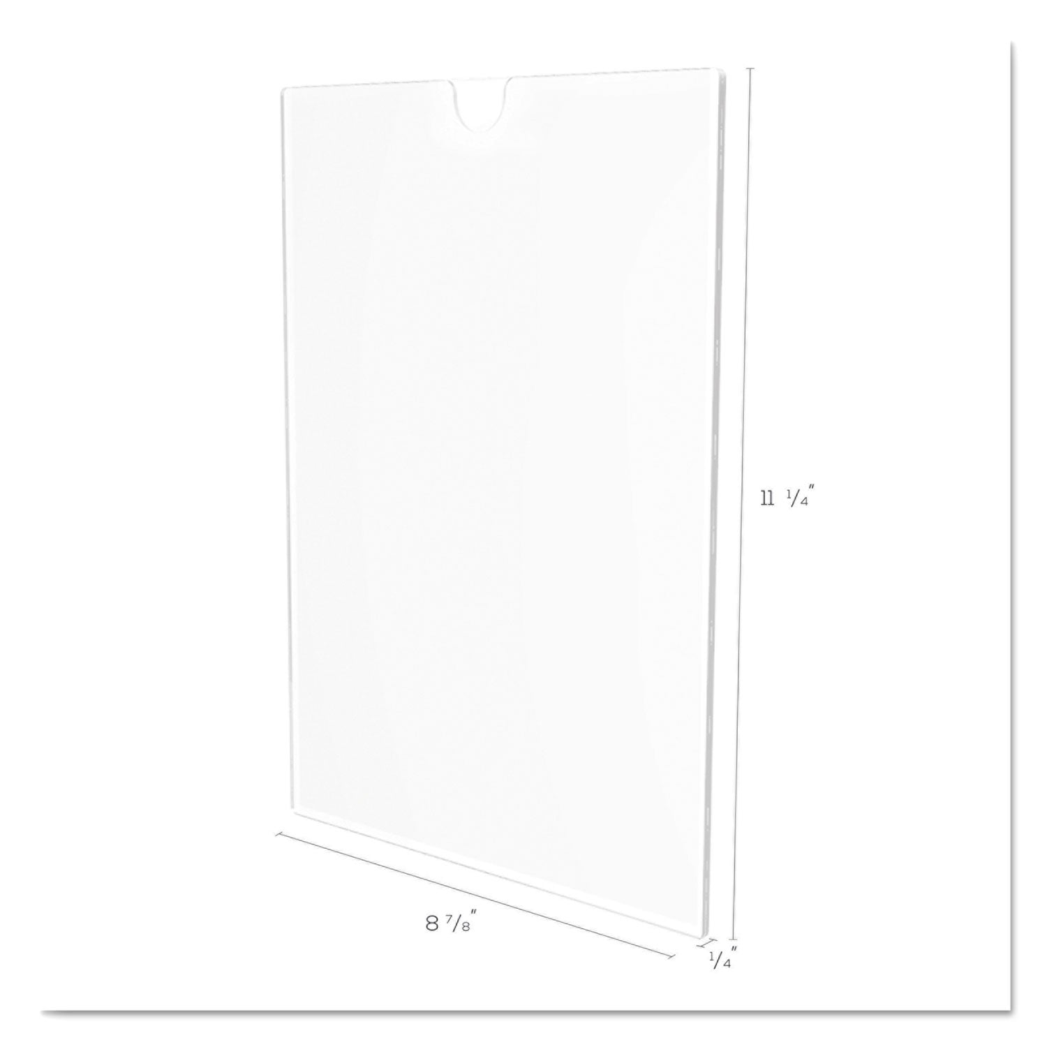 Superior Image Cubicle Sign Holder, 8.5 x 11 Insert, Clear - 