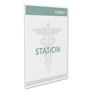 Superior Image Cubicle Sign Holder, 8.5 x 11 Insert, Clear
