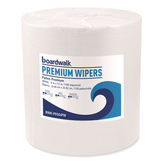 Hydrospun Wipers, 10 x 13, White, 1,100/Roll