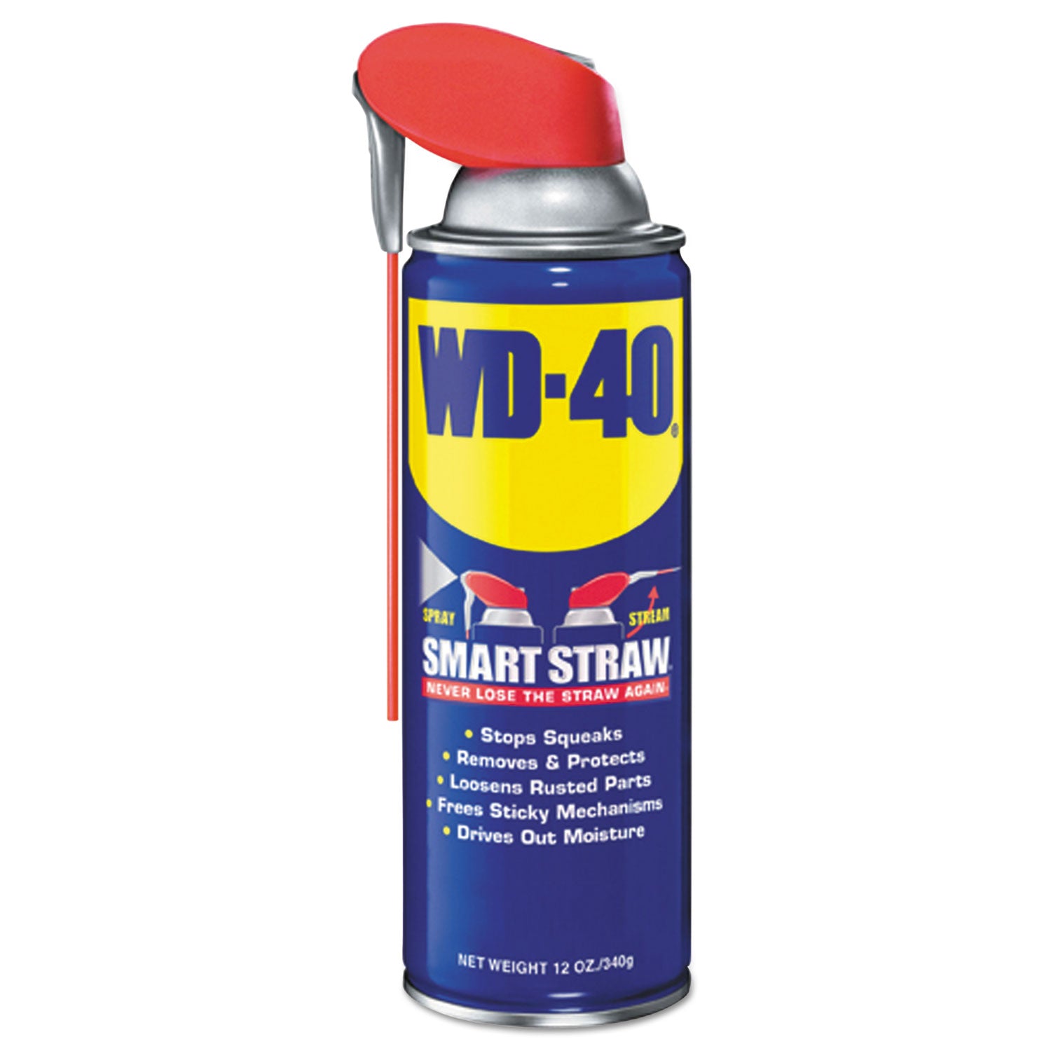 Smart Straw Spray Lubricant, 12 oz Aerosol Can, 12/Carton - 