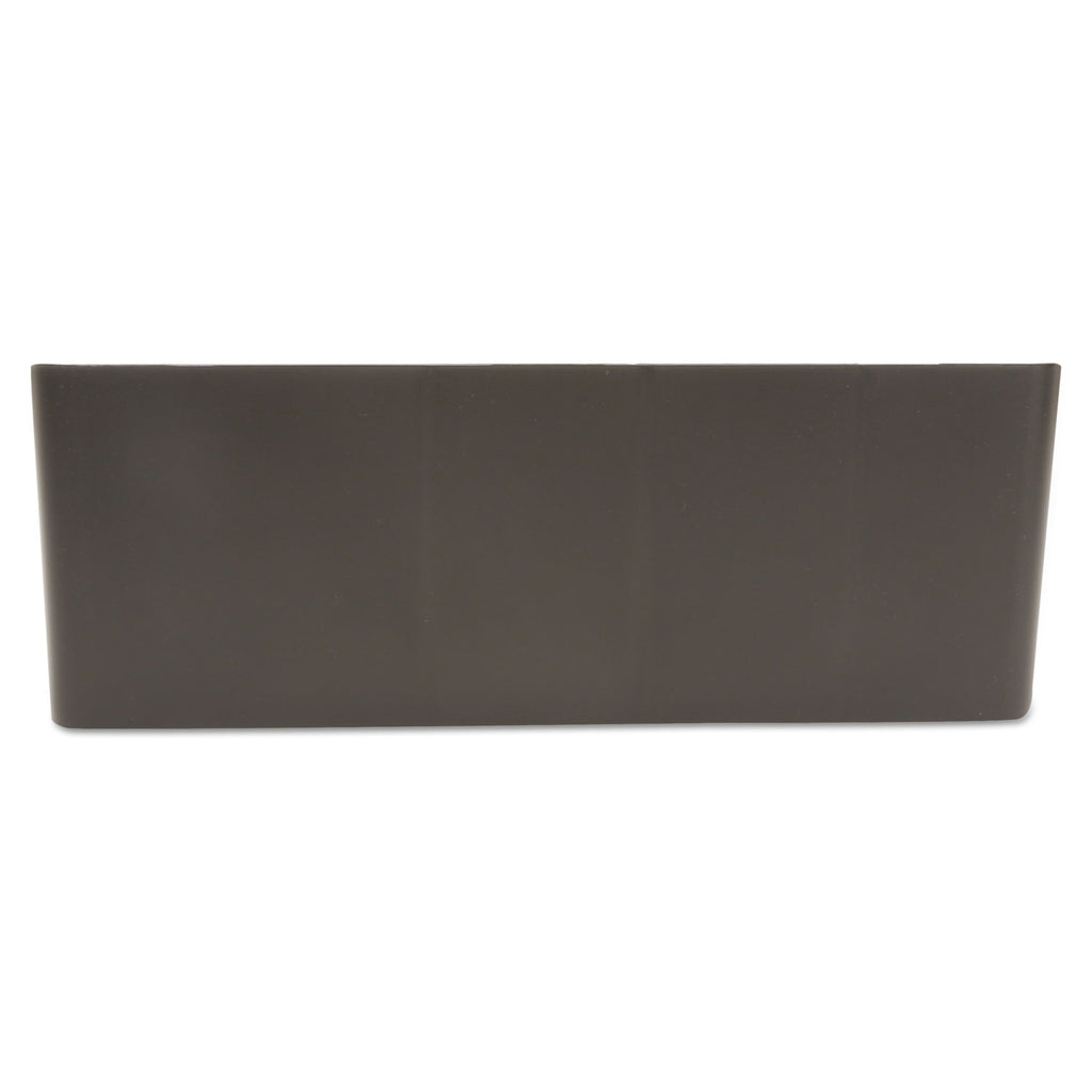 11-Compartment Coffee Condiment Organizer, 18.25 x 6.63 x 9.78, Black