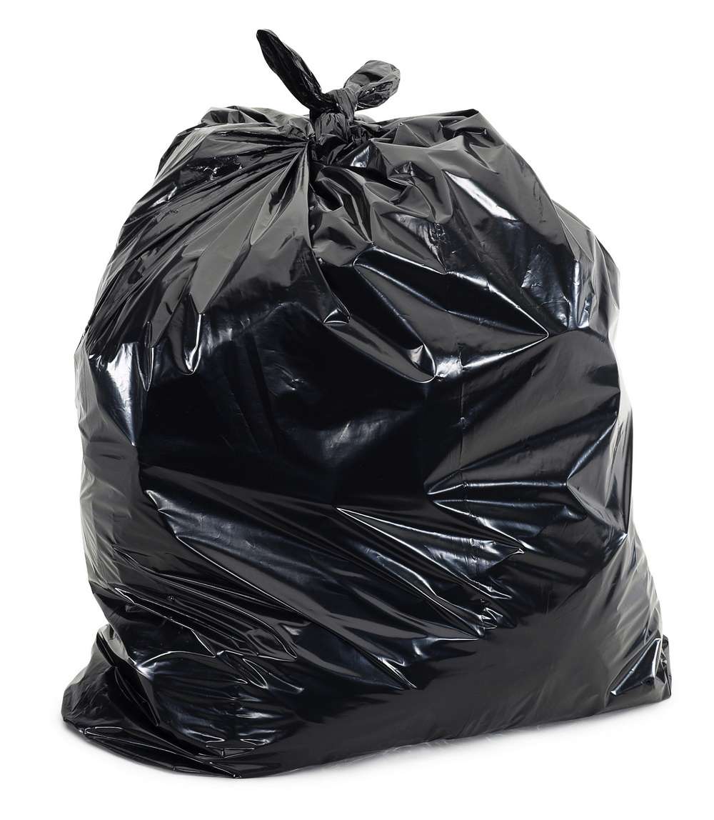 32" x 46" 42 Gal 3 Mil Black Contractor Bags, 20/Case, Industry Standard
